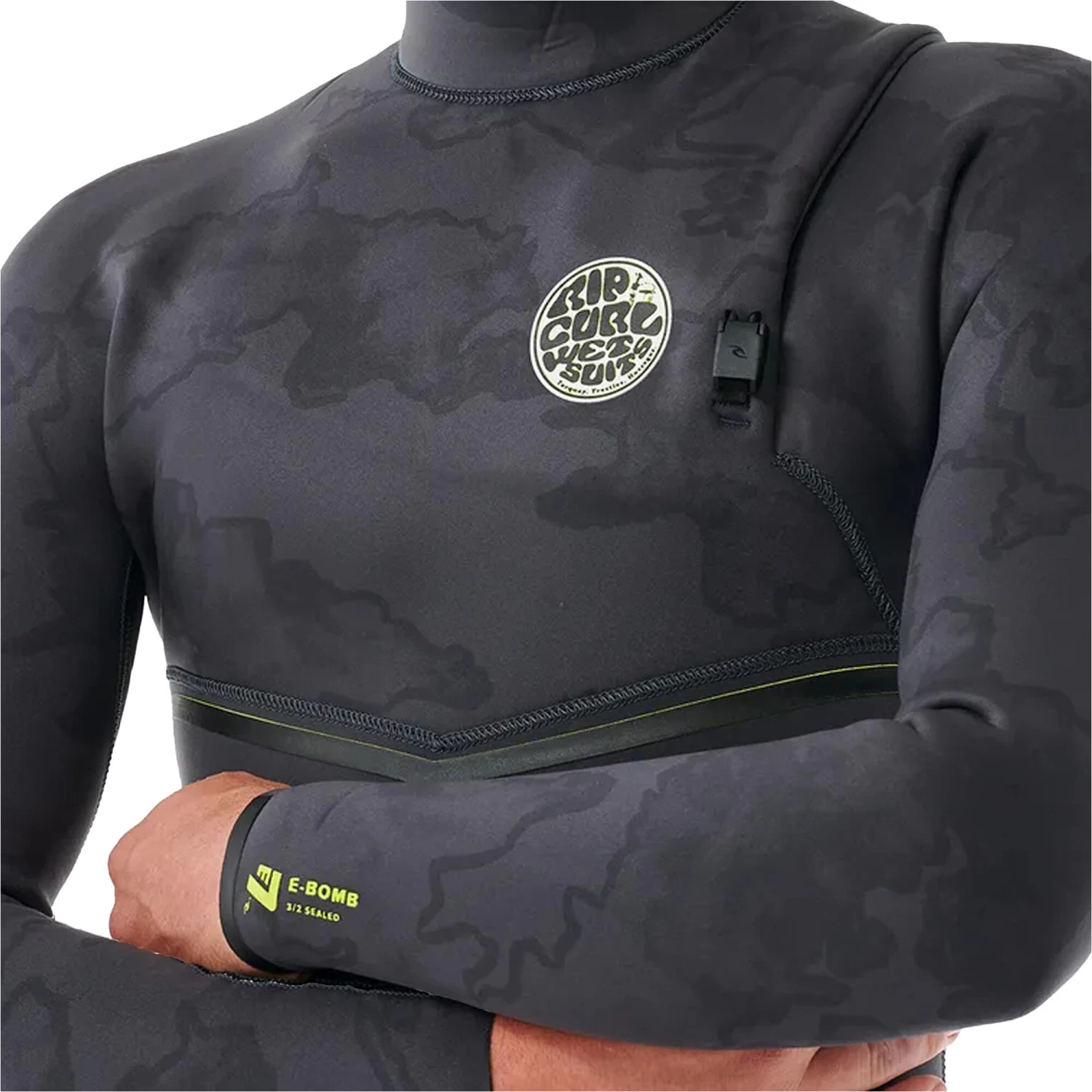 2024 Rip Curl Hombres E-Bomb 4/3mm Zip Free Neopreno 161MFS - Charcoal 5 2024 Rip Curl Hombres E-Bomb 4/3mm Zip Free Neopreno 161MFS - Charcoal - Imagen 5