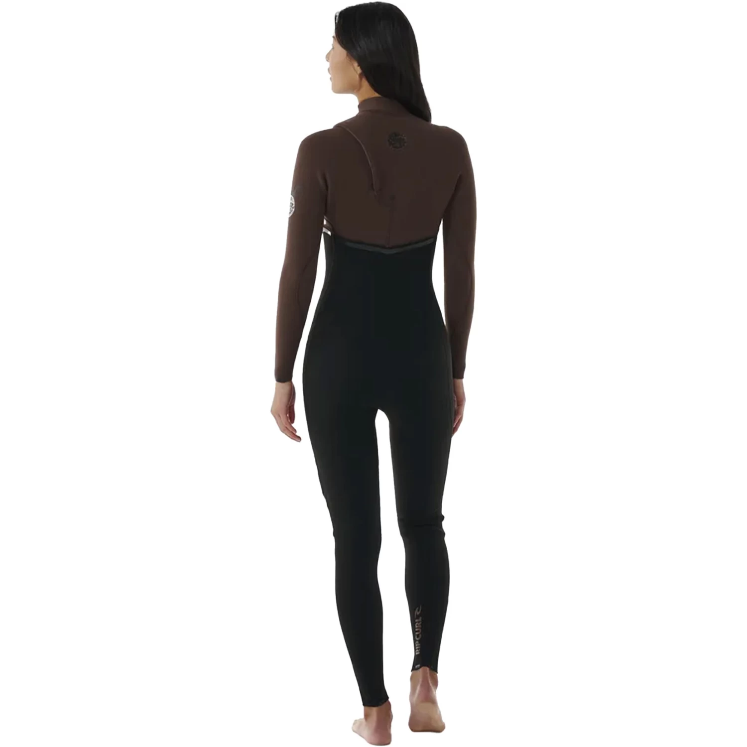 2024 Rip Curl Mujer E-Bomb 4/3mm Zip Free Neopreno 14KWFS - Chocolate Brown 3 2024 Rip Curl Mujer E-Bomb 4/3mm Zip Free Neopreno 14KWFS - Chocolate Brown - Imagen 3