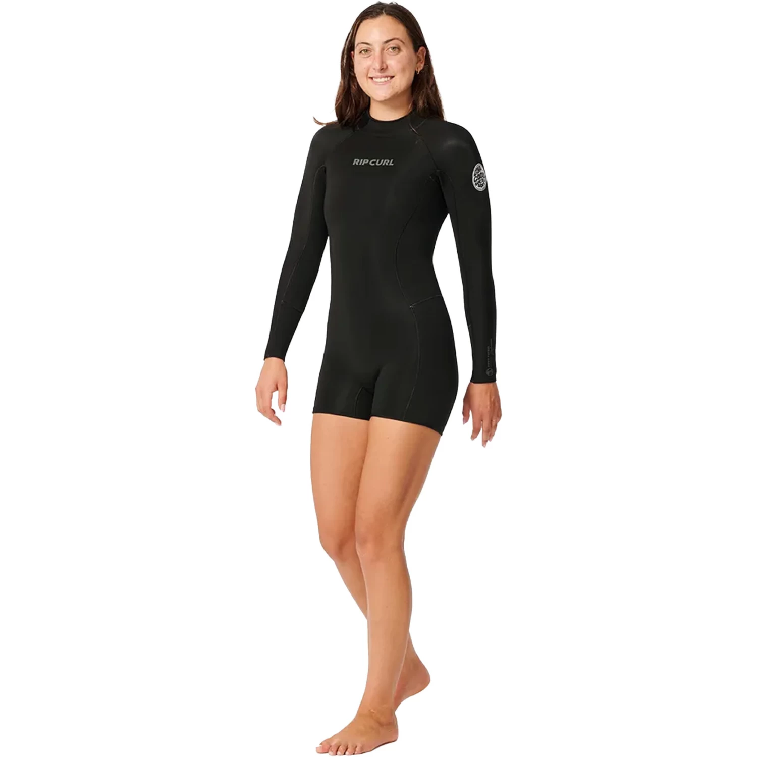 2024 Rip Curl Mujer Dawn Patrol 2mm Manga Larga Back Zip Traje De Primavera 133WSP - Black 3 2024 Rip Curl Mujer Dawn Patrol 2mm Manga Larga Back Zip Traje De Primavera 133WSP - Black - Imagen 3
