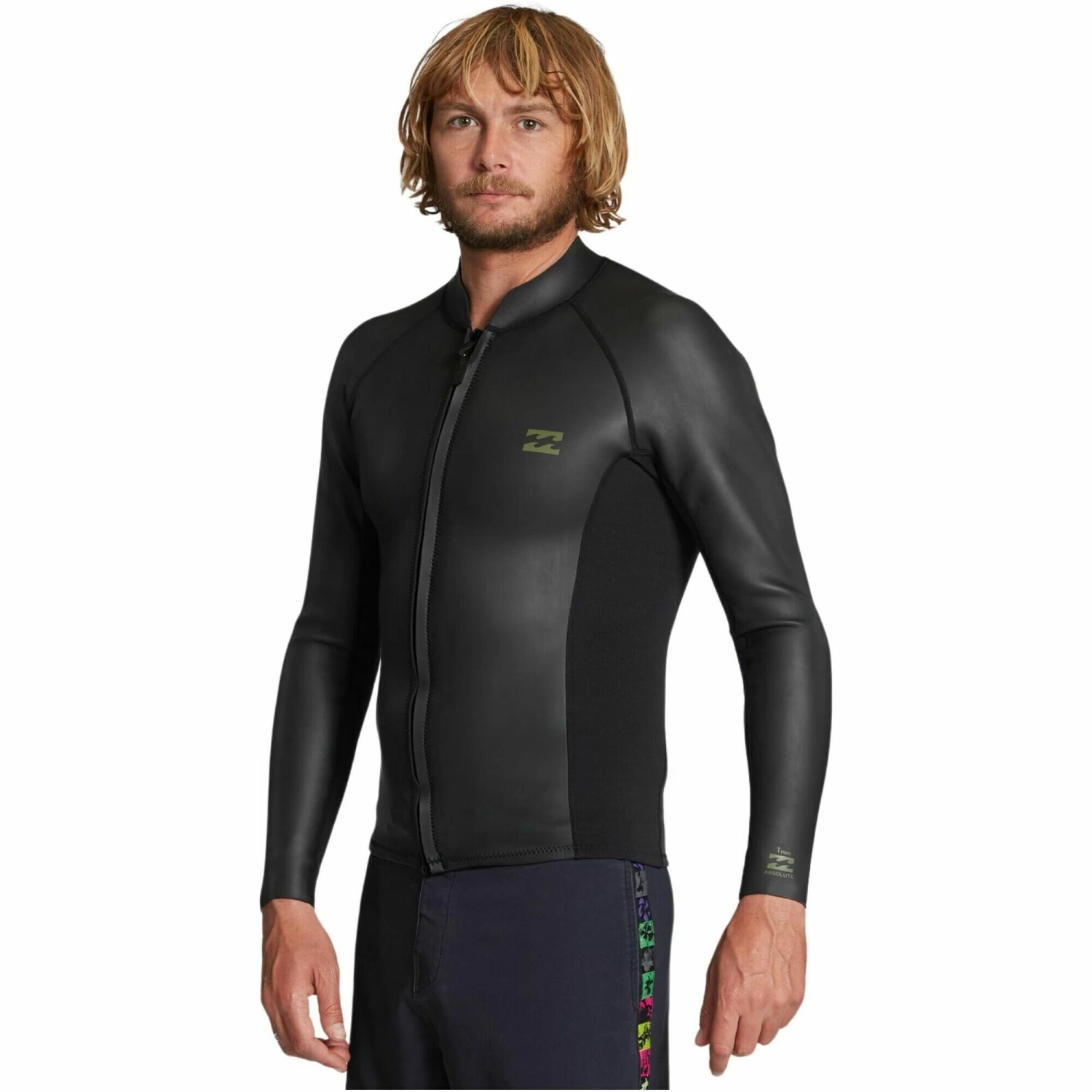 2024 Billabong Hombres Absolute OG 1mm Wetsuit Jacket ABYW800120 - Black 2 2024 Billabong Hombres Absolute OG 1mm Wetsuit Jacket ABYW800120 - Black - Imagen 2