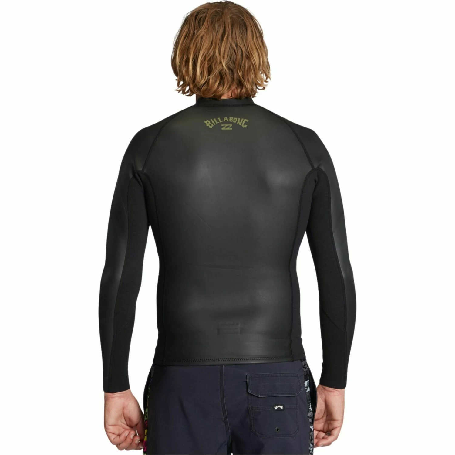 2024 Billabong Hombres Absolute OG 1mm Wetsuit Jacket ABYW800120 - Black 4 2024 Billabong Hombres Absolute OG 1mm Wetsuit Jacket ABYW800120 - Black - Imagen 4