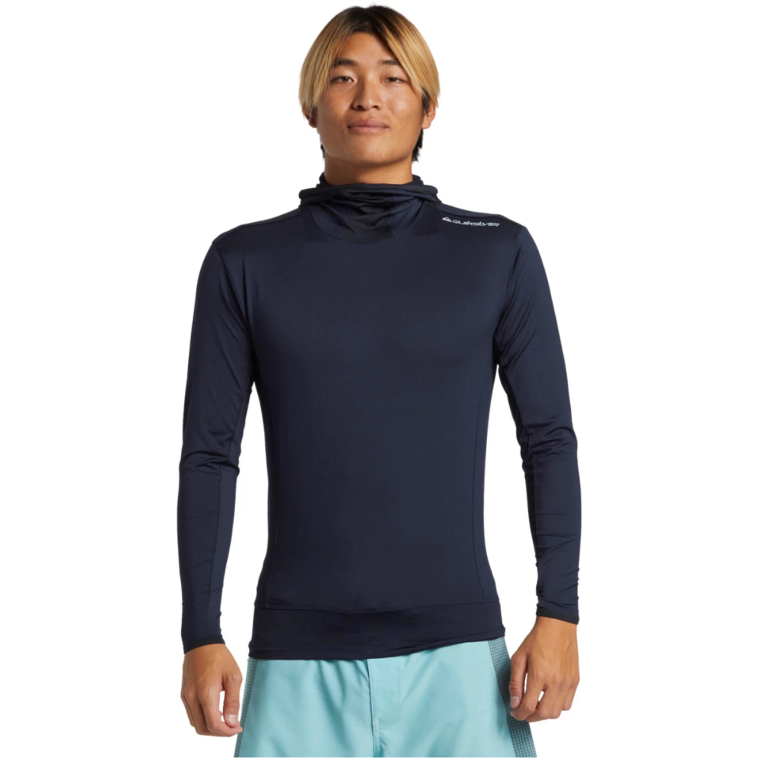 2024 Quiksilver Hombres Highline Camiseta De Surf De Manga Larga Con Capucha UPF 50 AQYWR03145 - Dark Navy 4 2024 Quiksilver Hombres Highline Camiseta De Surf De Manga Larga Con Capucha UPF 50 AQYWR03145 - Dark Navy - Imagen 4