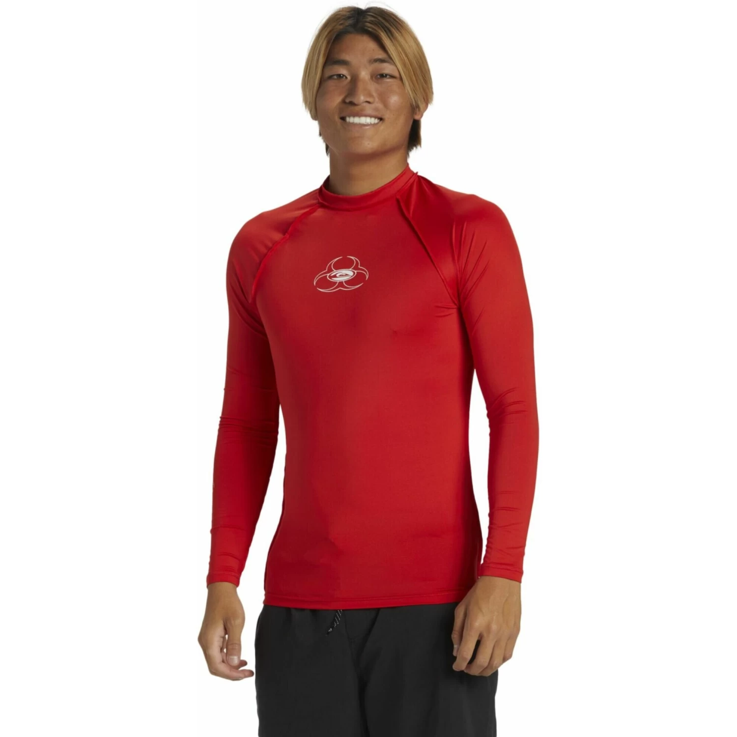 2024 Quiksilver Hombres Saturn UV50 Chaleco De Lycra De Manga Larga AQYWR03149 - High Risk Red 2 2024 Quiksilver Hombres Saturn UV50 Chaleco De Lycra De Manga Larga AQYWR03149 - High Risk Red - Imagen 2