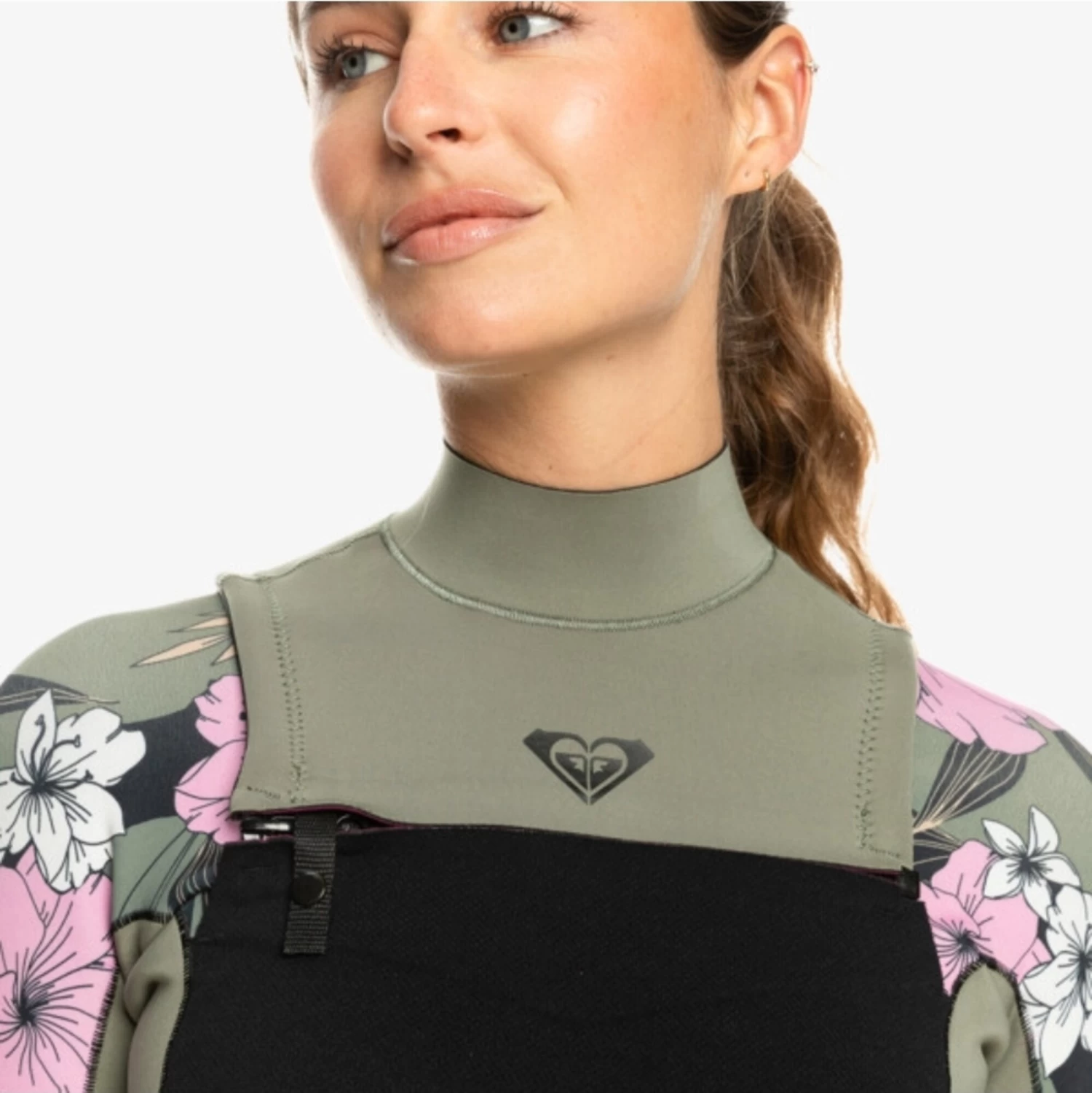 2024 Roxy Mujer Elite 1.5mm Manga Larga Front Zip Shorty Neopreno ERJW403064 - Anthracite Classic Pro Surf 4 2024 Roxy Mujer Elite 1.5mm Manga Larga Front Zip Shorty Neopreno ERJW403064 - Anthracite Classic Pro Surf - Imagen 4