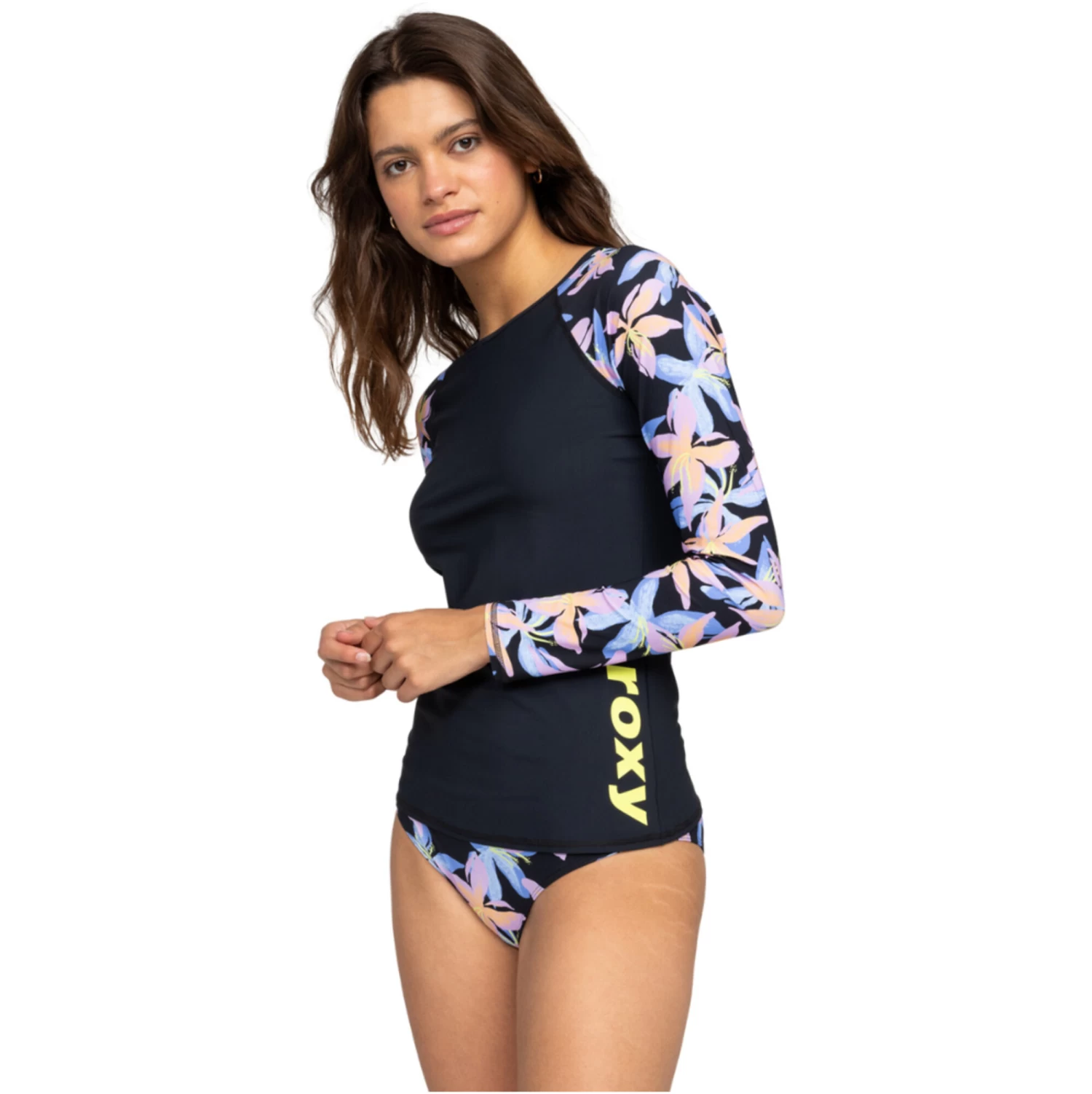 2024 Roxy Mujer Active Camiseta De Surf De Manga Larga UPF 50 ERJWR03749 - Anthracite Kiss 2 2024 Roxy Mujer Active Camiseta De Surf De Manga Larga UPF 50 ERJWR03749 - Anthracite Kiss - Imagen 2