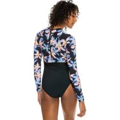 2024 Roxy Mujer Active Back Zip Mono De Surf ERJWR03754 - Anthracite Kiss -Aqua Sport Tienda 48456 202420Roxy20Womens20Active20Back20Zip20Onesie20Surfsuit20ERJWR0375420 20Anthracite20Kiss205.2000x2000