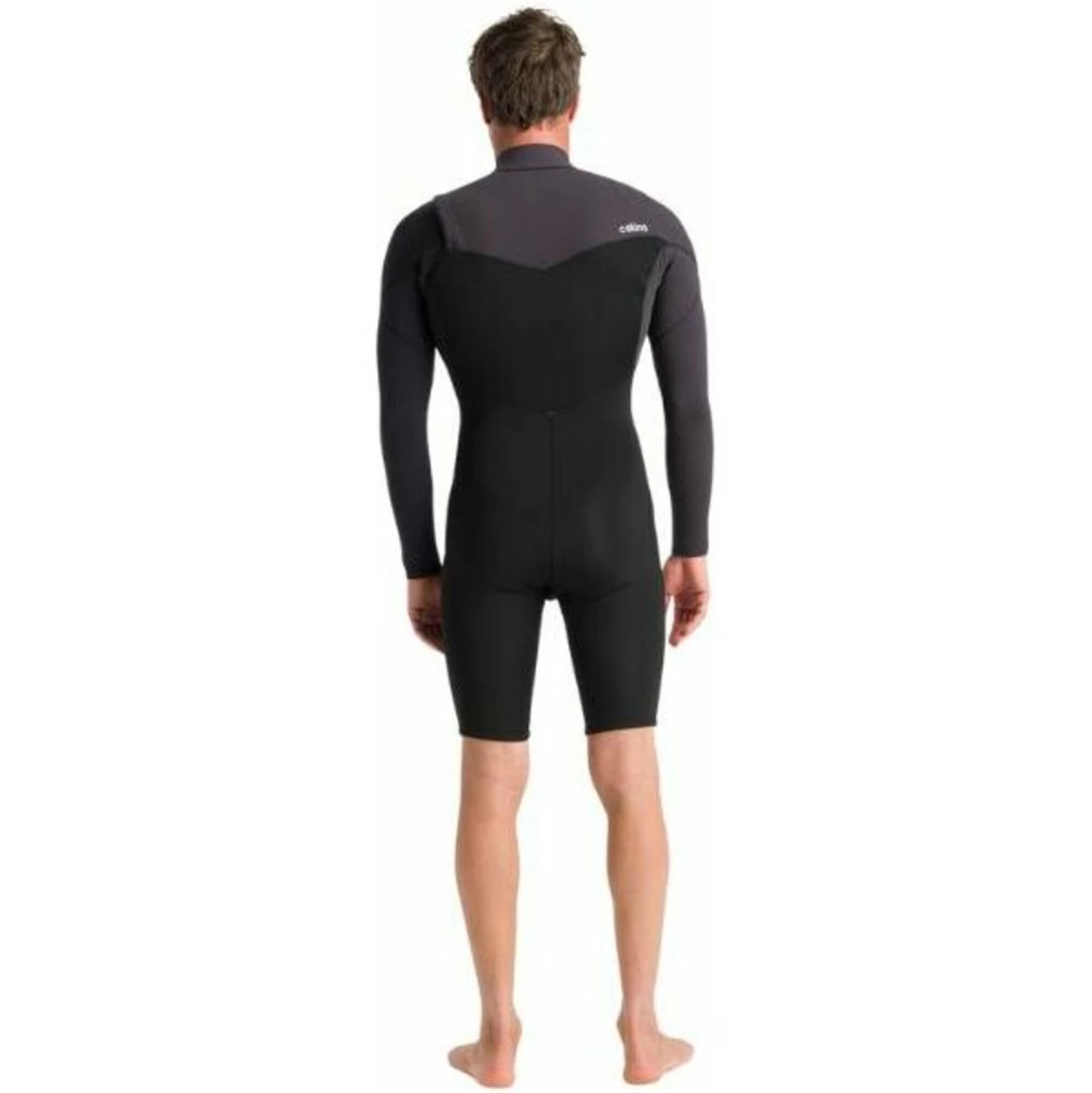 2024 C-Skins Hombres Session Manga Larga 3/2mm Gbs Chest Zip Shorty Neopreno C-SE32SPM - Black / Meteor X / Saffron 3 2024 C-Skins Hombres Session Manga Larga 3/2mm Gbs Chest Zip Shorty Neopreno C-SE32SPM - Black / Meteor X / Saffron - Imagen 3