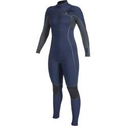 ONeill 2024 O'Neill Mujer Hyperfreak Fire 4/3mm Chest Zip Neopreno 5520 - Navy / Shade