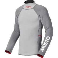 2024 Musto Hombres Flexlite Vapour 1.0 Manga Larga Neopreno Top 82068 - Grey Marl -Aqua Sport Tienda Musto20Mens20Flexlite20Vapour201.020Ls20Top20 20Grey20Marl20 20Side.2000x2000