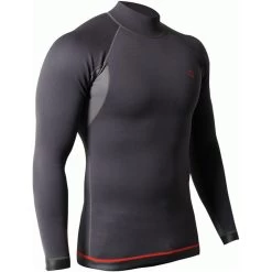 2024 Nookie Hombres Ti 1mm Manga Larga Neopreno Top NE12 - Black / Red -Aqua Sport Tienda Nookie Mens Ti 1mm Long Sleeve Wetsuit Top NE12 Black Red 3.2000x2000