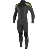 ONeill 2024 O'Neill Hombres Epic 5/4mm Back Zip Gbs Neopreno 4217B - Black / Gunmetal / Dayglo