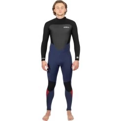 2024 Gul Hombres Response 5/3mm Gbs Back Zip Neopreno RE1213-C1 - Navy / Black