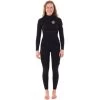 2023 Rip Curl Mujer E-Bomb 4/3mm Zip Free Neopreno WSMYIG - Black
