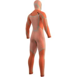 2024 Mystic Hombres Voltt 6/4/3mm Chest Zip Con Capucha Neopreno 35000.220000 - Black -Aqua Sport Tienda Vollt internal back.2000x2000