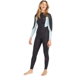 2024 Billabong Mujer Launch 5/4mm Back Zip Neopreno ABJW100159 - Grey