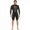 2024 Quiksilver Hombres Prologue 2mm Manga Larga Back Zip Shorty Neopreno EQYW403020 - Black